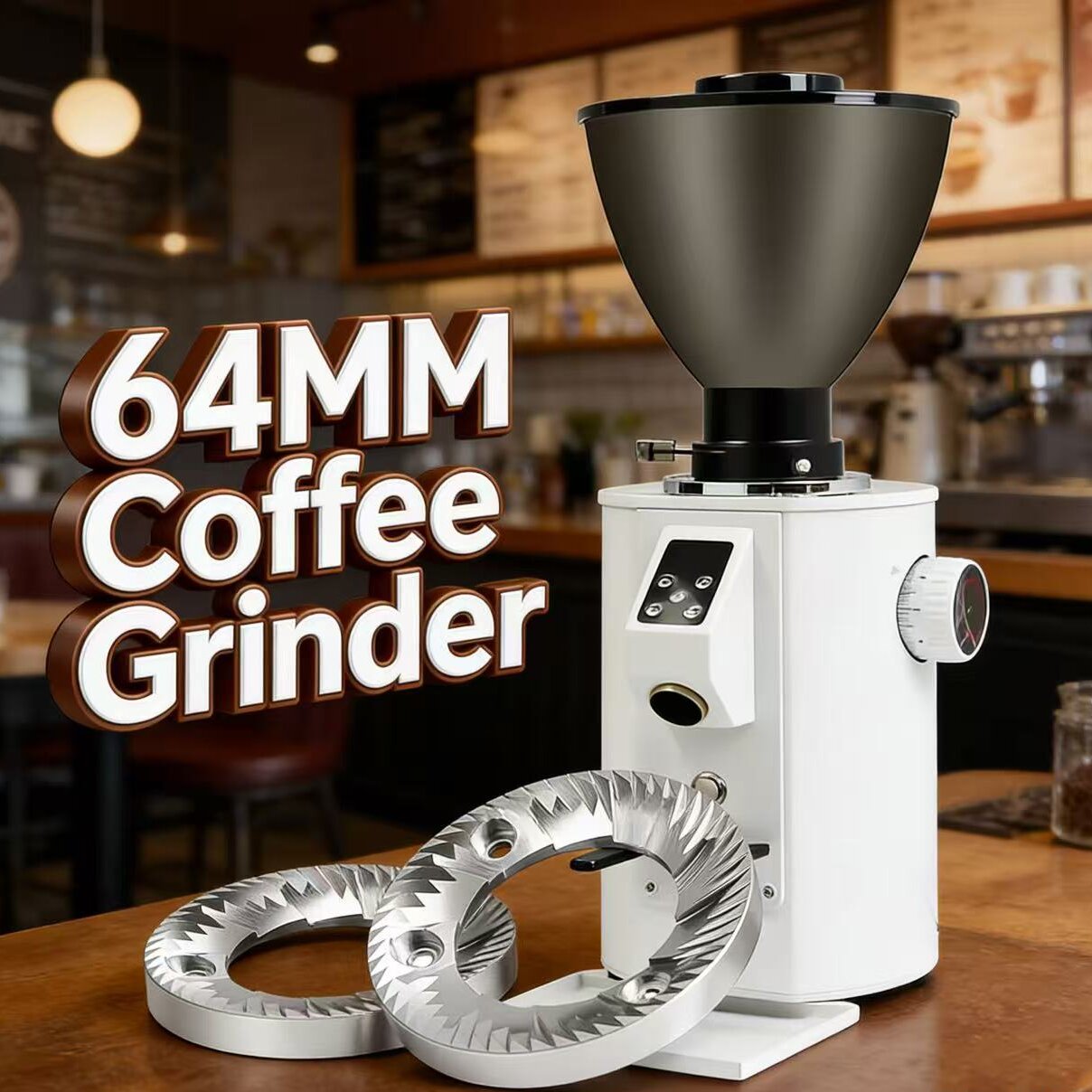 Coffee Grinder Burr Flat - Moulin à expresso commercial à meules