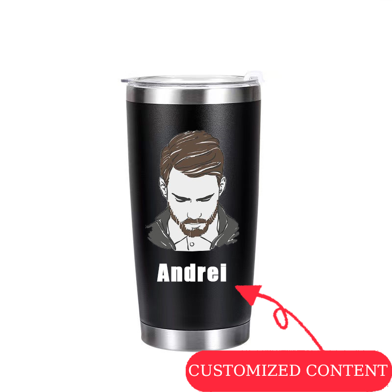 Coffee Equipment With Name - Tasses élégantes en acier inoxydable, personnalisables