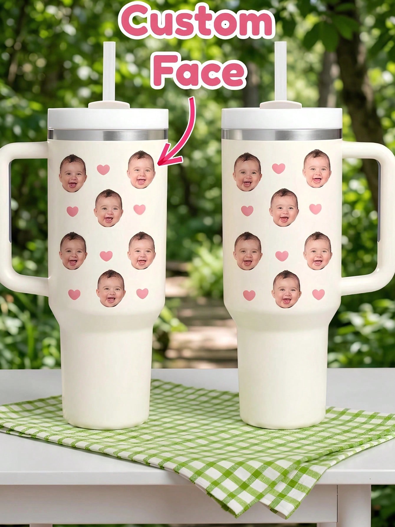 Coffee Equipment With Name - Gobelet isotherme personnalisé 40oz avec poignée
