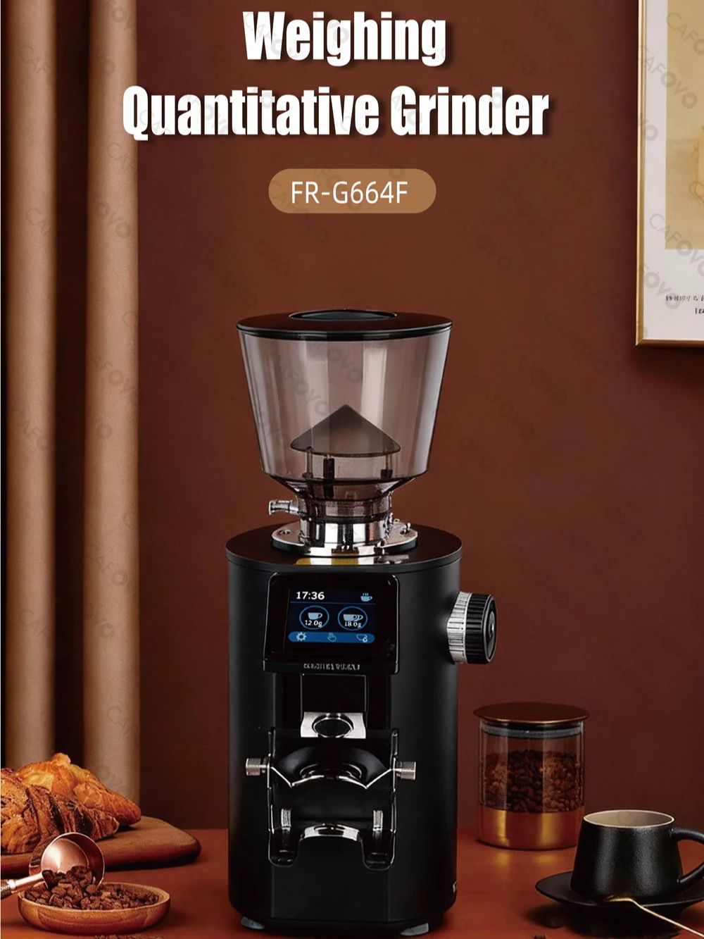 CAFOVO G664F moulin à café qua - Coffee Grinder Burr Flat avis et prix