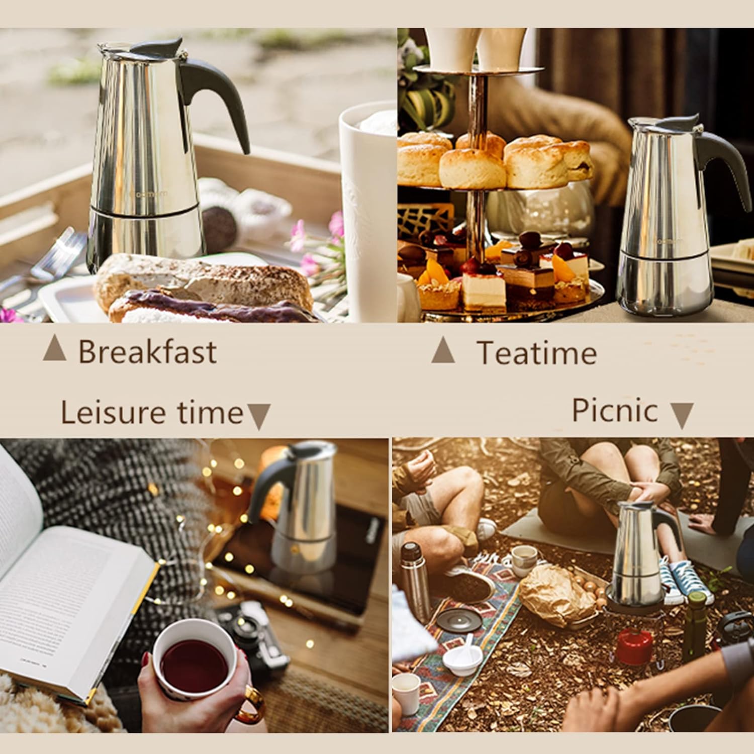 4/6/9 Tasses Moka Pot Caffe Ma - Coffee Equipment Wholesale avis et prix